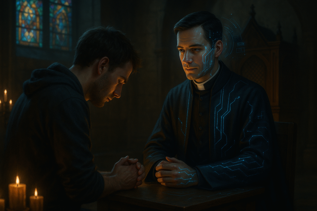 is it safe to talk to an AI priest online

Вариации и разбавленные ключи:

safe to chat with an AI priest

safety of AI priest chat

is online priest chat safe

talking to a Catholic AI priest online

privacy of AI priest online chat

anonymous AI priest chat

secure Catholic priest AI chat

Дополнительные long-tail:

how safe is AI priest online chat

can I trust an AI priest online

is AI priest online confession private

anonymous spiritual chat AI priest

safe platforms to talk to an AI priest