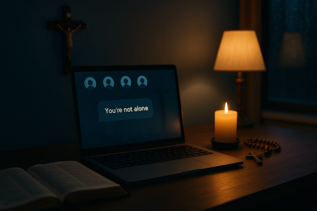 online depression support catholic
catholic prayers for depression 
online catholic depression resources
catholic bible verses for depression 
depression support online faith-based
catholic sermons for depression
virtual catholic depression help