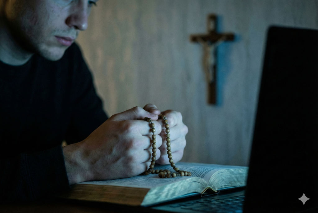 Catholic doubt in faith support online
when God feels far away
spiritual dryness catholic