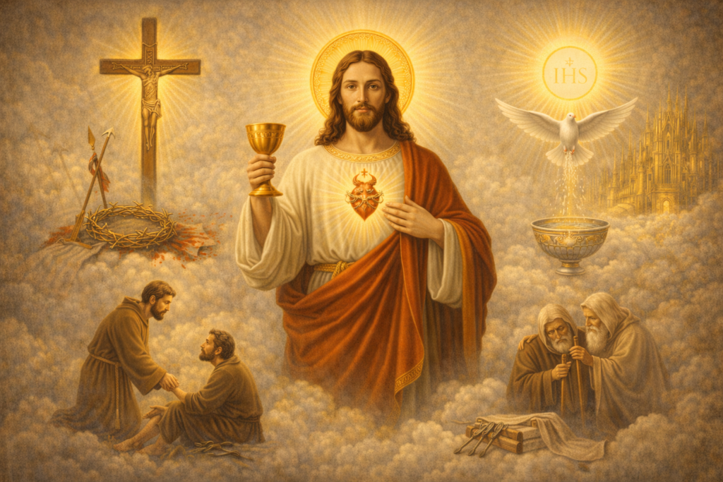 The Anima Christi, Soul of Christ sanctify me, prayer after Communion, Catholic prayers for mass, Eucharistic adoration prayers, prayer for spiritual strength, prayer for protection, prayer for a holy death, prayer for refuge, spiritual communion, Passion of Christ.